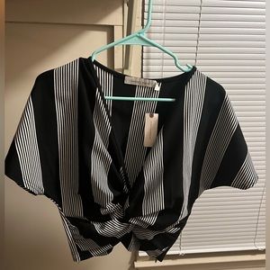 Black and white Anthropologie top. Size Small